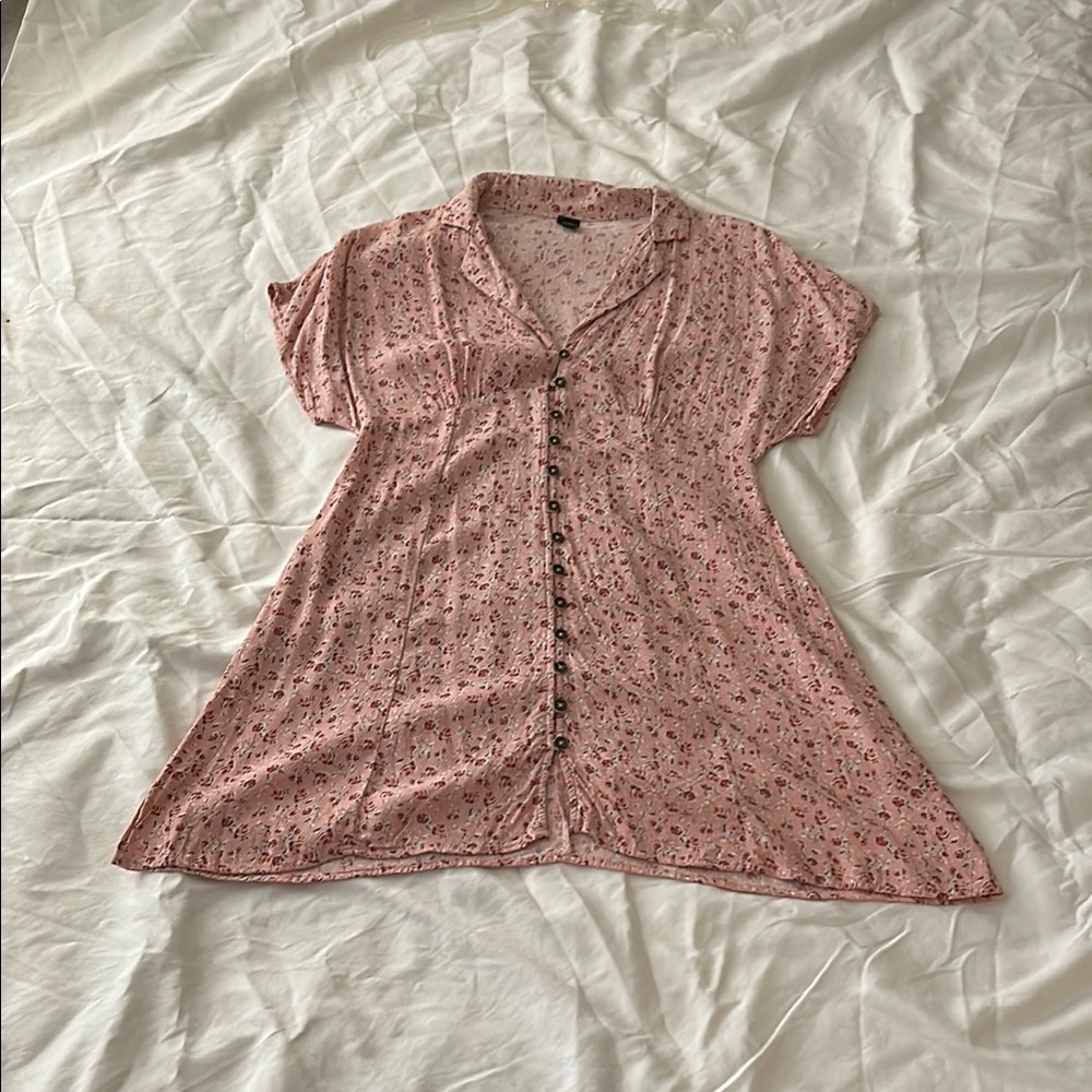 Floral Button-Down Dress